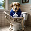 Toronto Maple Leafs Dog Canvas Print