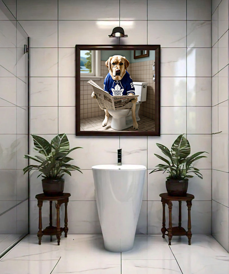 Toronto Maple Leafs Dog Photo Print