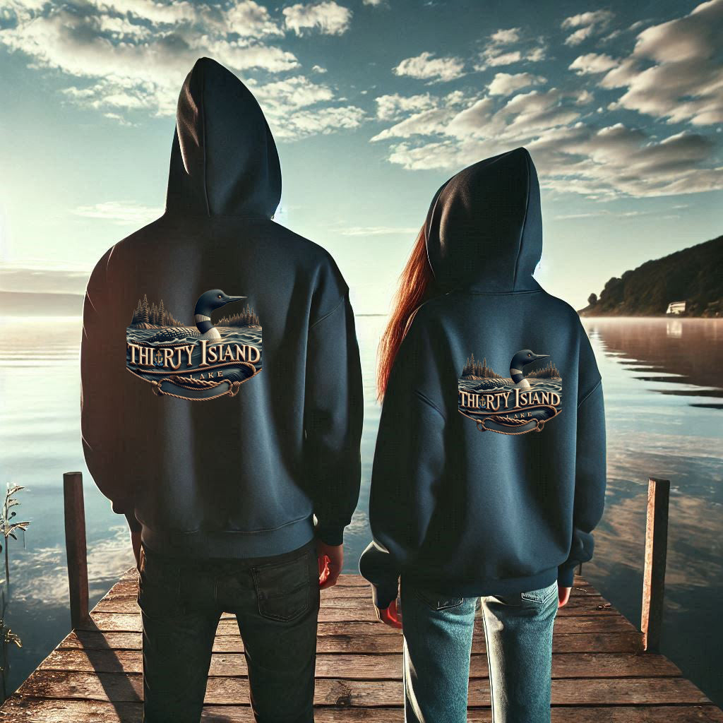 Thirty Island Lake Unisex Dtf Hoodie