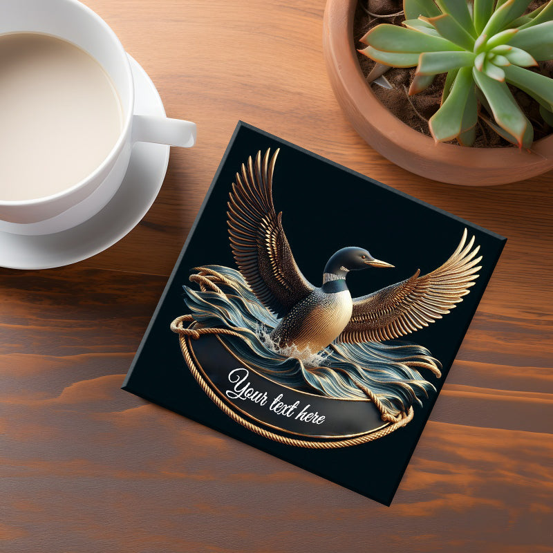 Create your Own Golden Echo Loon Coaster